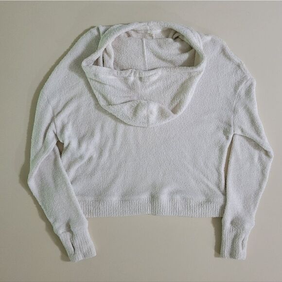 Z Supply Women's Bone Long Sleeve Kacey Feather Hoodie - Picture 16 of 16